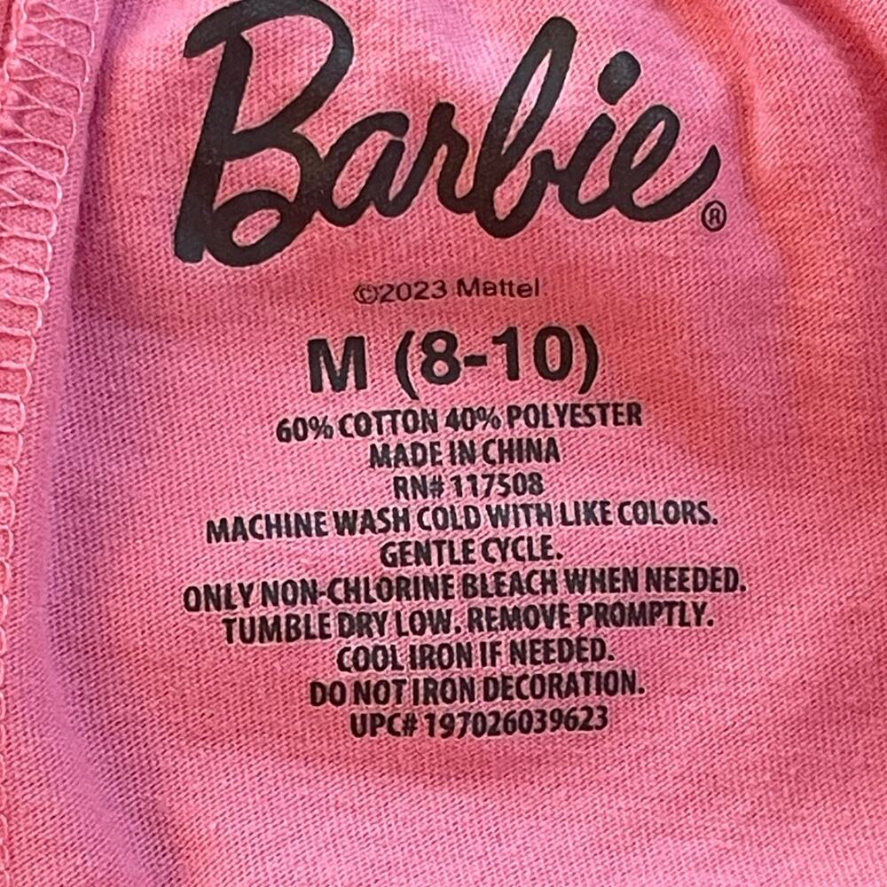 Barbie Women's Ringer Tee and Lounge Set, 2-Piece Size Medium - Picture 5 of 6